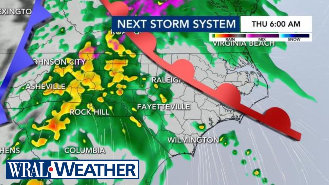 North Carolina Forecast: Heavy Rain For Thursday Morning Commute As ...