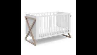 Storkcraft Equinox 3-in-1 Convertible Crib (Vintage Driftwood) | 360 Video in 4K