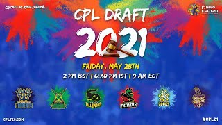 LIVE | CPL Player Draft 2021 | #CPL21 #CPLDraft