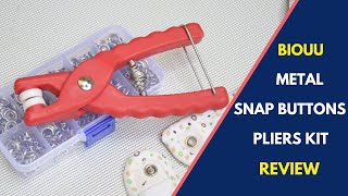 Install Small Metal Snap Buttons Like a PRO with BIOUU Pliers Kit!