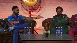 ICC Cricket World Cup Press Conference Catch Virat Kohli Sarfraz Khan Rashid Khan Smith