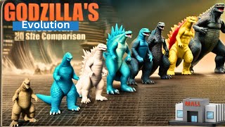Godzilla size comparison| Godzilla Epic Evolution in 3D Animation | Godzilla vs Kong size difference