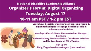 NDLA Organizers Forum: Digital Organizing