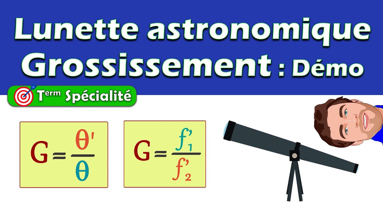 Grossissement Lunette Astronomique : Démonstration - YouTube