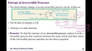 Entropy in Irreversible Processes