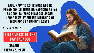 Bible Verse of the Day Tagalog | Pagninilay at panalangin - Sabado Enero 25, 2025 | Gawa 9:17