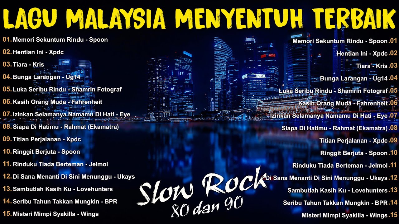 Lagu Slow Rock Legenda Malaysia Lagu Rock Kapak Malaysia 80 90an