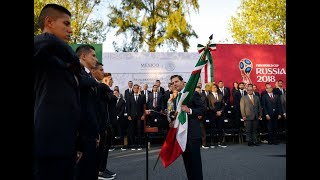 Abanderamiento de la Selección Mayor de Fútbol rumbo a la Copa Mundial Rusia 2018