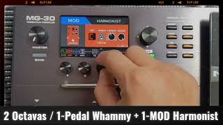 NUX MG-30 2 Octavas / 1-Pedal Whammy + 1-MOD Harmonist