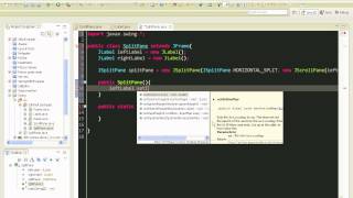 Java swing GUI tutorial #5: JSplitPane