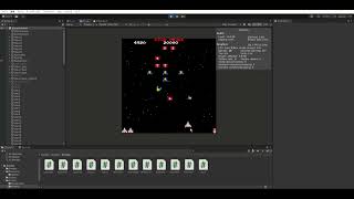 Making Galaga in Unity 2D(Unity 2Dでギャラガを作ってる)(3)