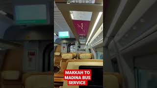 Luxury bus service Makkah to Madina MashaAllah #makkah #madina #saudiarabia #hajj #hajj2023