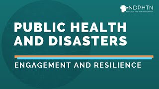 (L024) Public Health and Disasters [TRAINING]