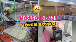 FIZ LASANHA PARA A CEIA | GANHEI UM FOGÃO NOVO🥹 | COMPRAMOS MAIS UM MÓVEL 🫶🏻