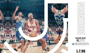 Cliff Robinson 41 PTS vs. Minnesota | Classic Trail Blazers Games