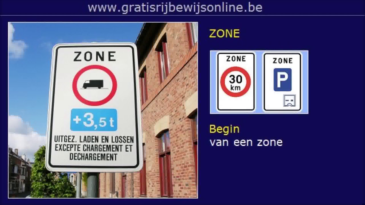 Copy Of GRATIS RIJBEWIJS ONLINE (6) Rijbewijs B - BEBOUWDE KOM - ZONE ...