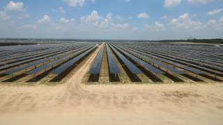 Time lapse of Sandhills Solar Facility construction