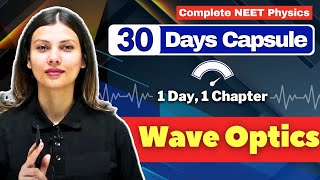 Wave Optics ONE SHOT for NEET by  @TamannaChaudhary Score #150withTC 🔥
