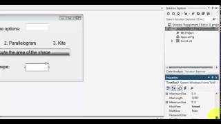 Visual Basic - Assignment 5 Part A - Shapes