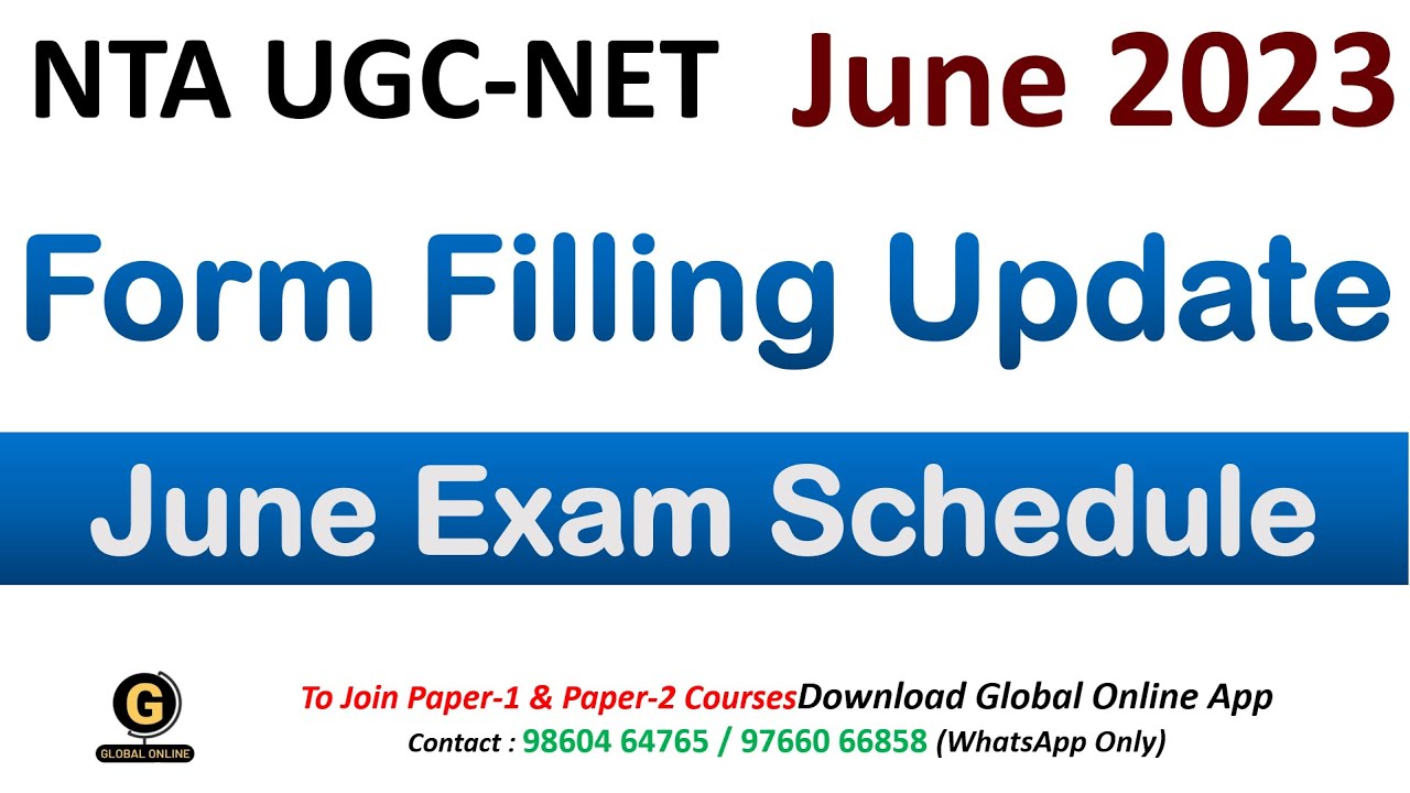 UGC NET June 2023 Application Forms | NTA NET Paper 1 Preparation ...