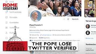 What happened to #Pope Francis' blue checkmark on Twitter