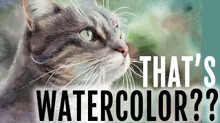 How to Paint a Realistic Cat with Watercolor - Step by Step Tutorial
