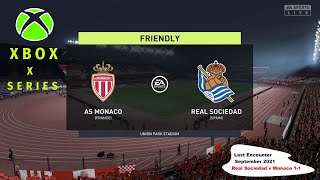 Monaco v Real Sociedad - Europa League - FIFA 22 Gameplay - Xbox X Series - Latest Line-Ups Used