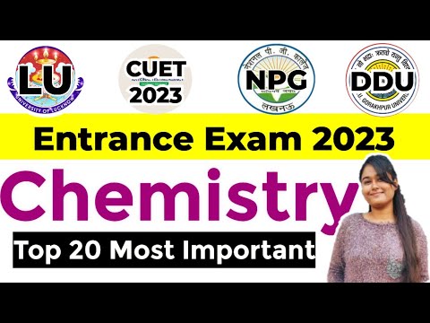 Chemistry Questions For Lucknow University Entrance Exam 2023| National ...