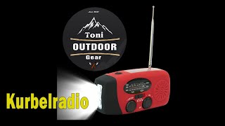 Kurbelradio - Solarradio - Notfall Radio für Blackout , Outdoor , Camping