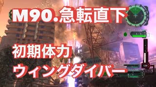 地球防衛軍6 バグ発見⁉︎最速でアンカーを破壊すると••• M90 急転直下 INF 初期体力ウィングダイバー