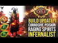 POISON RAGING SPIRITS RETURNS!  Infernalist Act 1 - 3 Build Guide Update 1 | Path of Exile 2