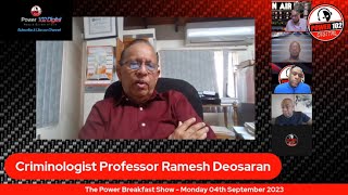 Criminologist Ramesh Deosaran - The Education Min. must help school dropouts to deal with crime