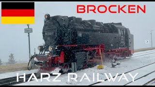 Harz Railway - Brockenbahn in a blizzard - German Steam Trains