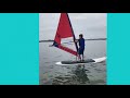 windsurfing at the watersports camp