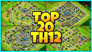 New INSANE TH12 BASE WAR/TROPHY Base Link 2023 (Top20) in Clash of Clans - Town Hall 12 War Base