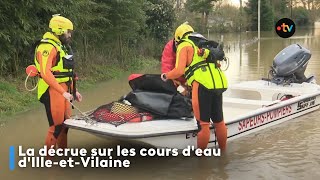 La décrue sur les cours d'eau d'Ille-et-Vilaine