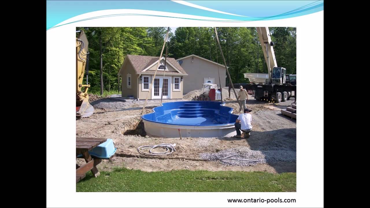 Fiberglass Pool Installation - From Start To Finish - YouTube