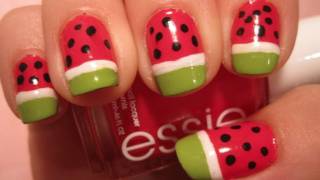 Tutorial: Watermelon Nail Art