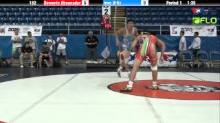 Junior 182 - Domenic Abounader (Ohio) vs. Jose Ortiz (Pennsylvania)