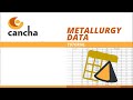 Metallurgical Data in Cancha