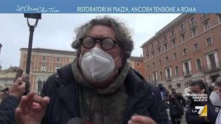 Ristoratori in piazza, ancora tensione a Roma