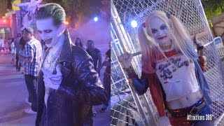 Suicide Squad Characters Meet & Greet Cosplay - Six Flags Fright Fest - Joker & Harley Quinn