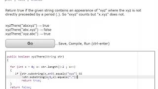 codingBat String-2 xyzThere