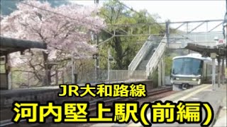 【河内堅上駅・前編】朝9時20分頃から10時頃までの普通＆快速列車【JR大和路線】