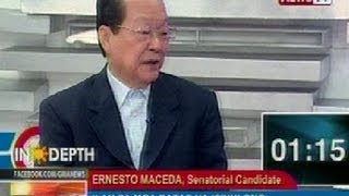 NTG: News to Go In Depth: Ernesto Maceda, senatorial candidate