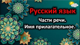 Русский язык. Части речи. Имя прилагательное.