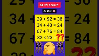 IQ VS LOGIC PT-21 | Reasoning Practice Before Exam | #shorts #youtubeshorts