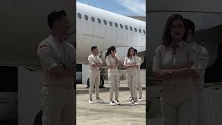 Sesi Foto dengan Pramugari dan Pramugara Super Air Jet