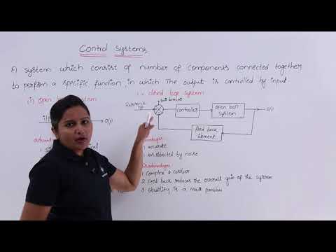 What are the basic components of control system?