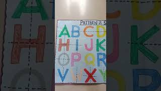 Pattern & Symmetry (English Alphabet) 🔤